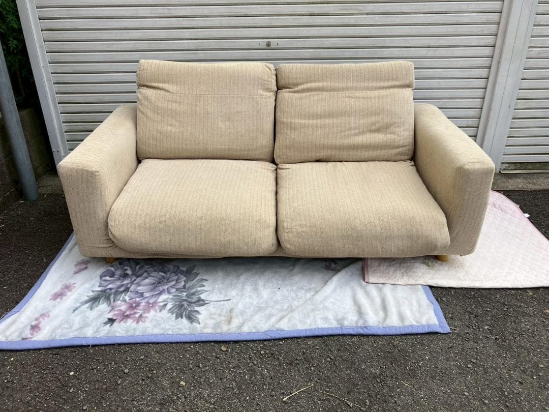 無印良品★2.5シーター★フェザー★ポケットコイル★ハイバックタイプ