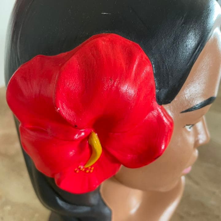 ハワイアン フラヘッド フラバスト フラガール 置物 陶器