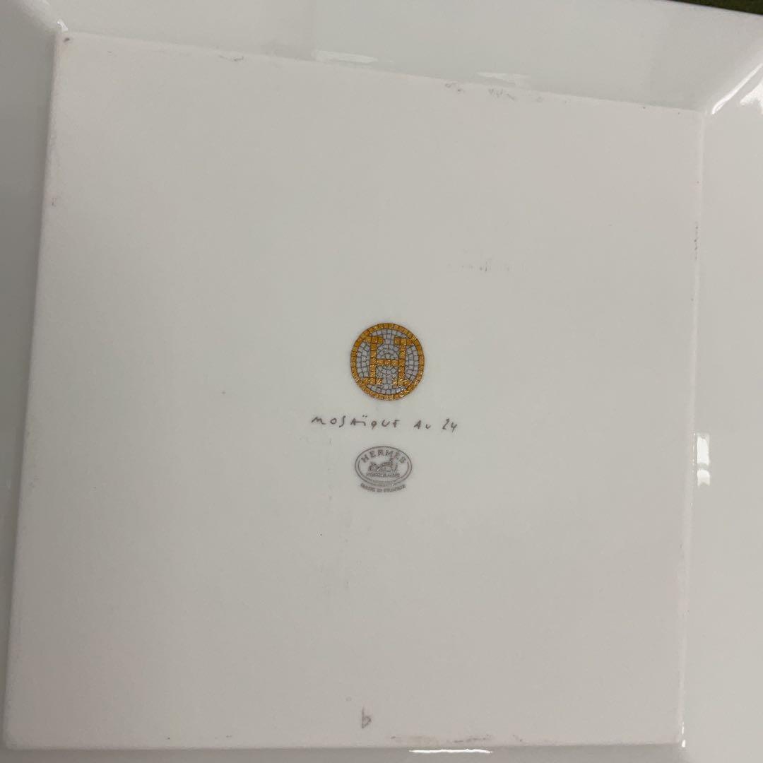 H6389 HERMES エルメス モザイク 皿 オレンジ - メルカリ