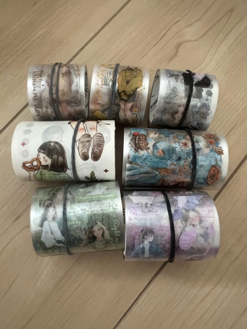 大容量　まとめ売り　コラージュ素材　ペーパー　マスキングテープ