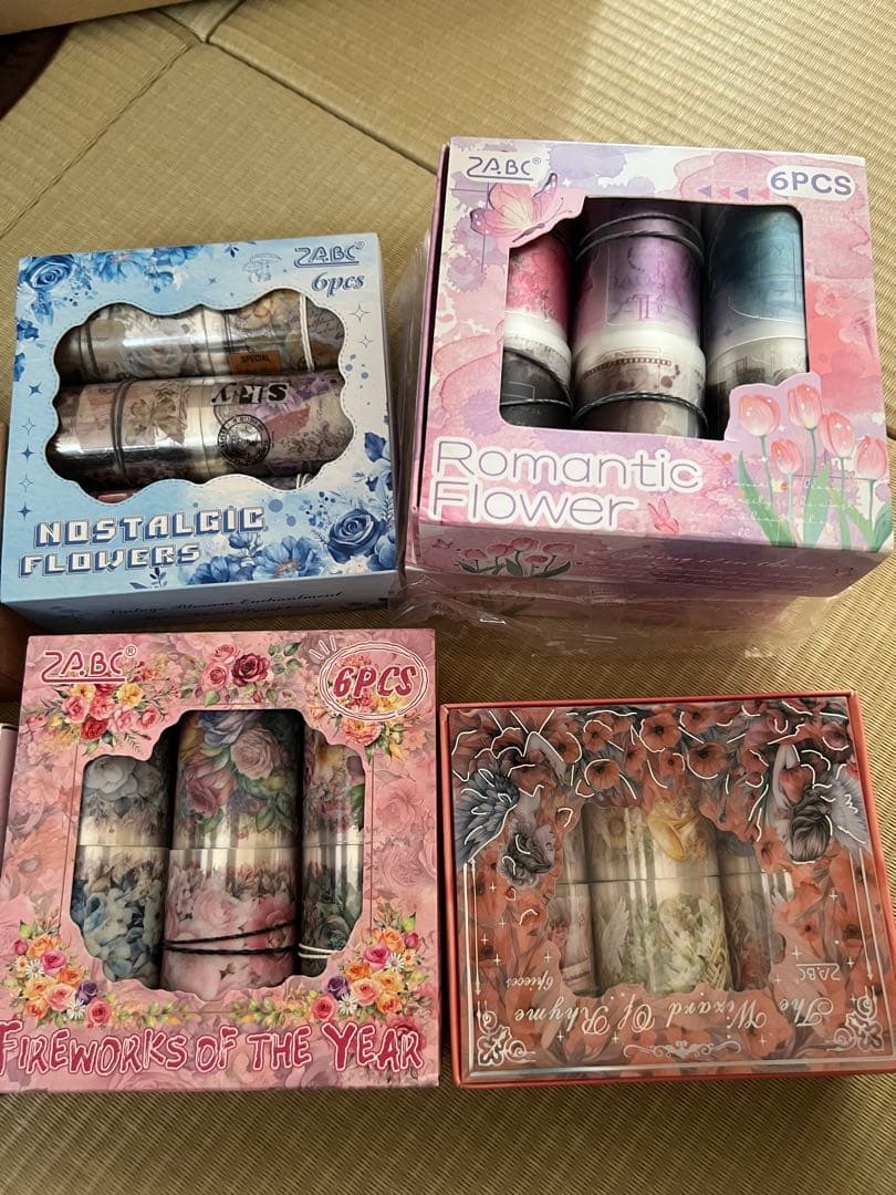 大容量　まとめ売り　コラージュ素材　ペーパー　マスキングテープ