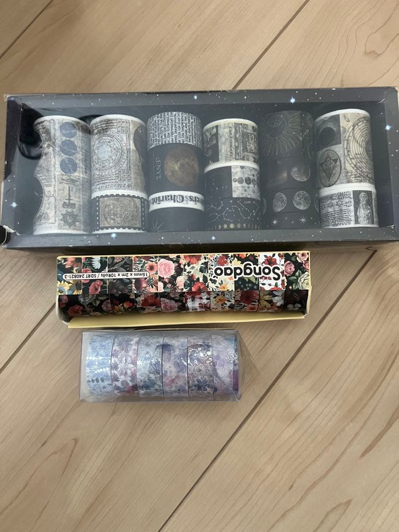 大容量　まとめ売り　コラージュ素材　ペーパー　マスキングテープ