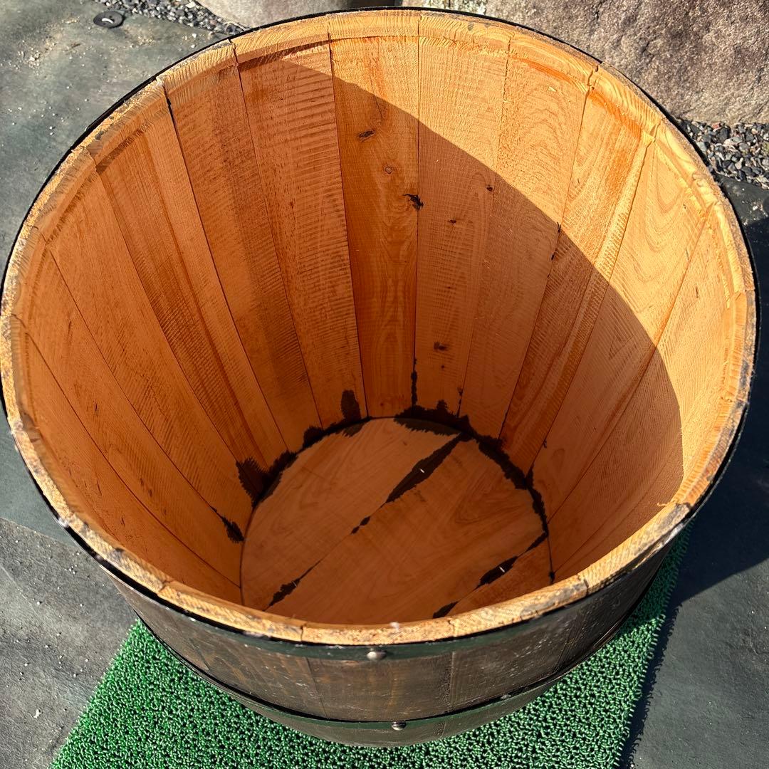 コーヒー樽　木樽　　蓋なし