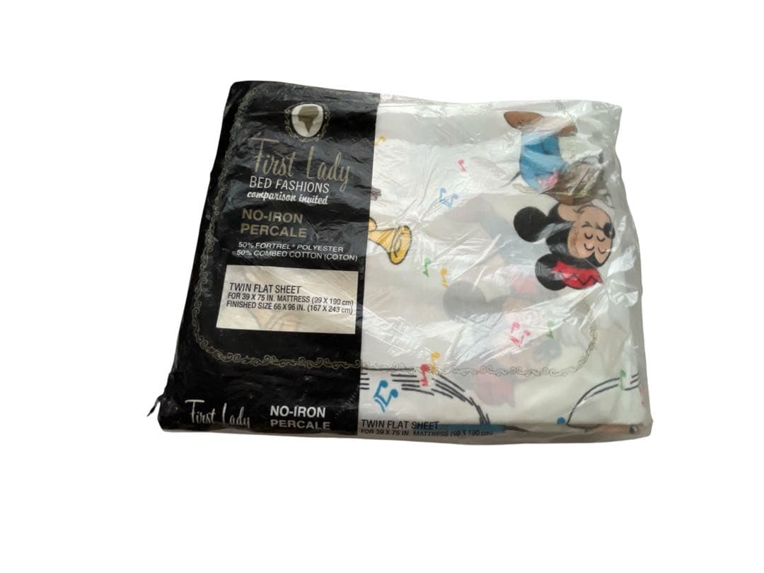 レア☆ 未開封品　フラットシーツ　ディズニー ビンテージ シーツ