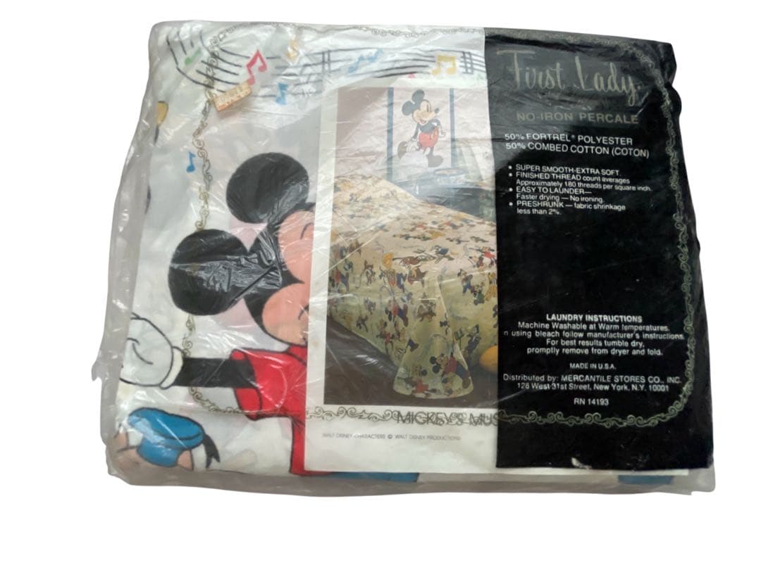 レア☆ 未開封品　フラットシーツ　ディズニー ビンテージ シーツ