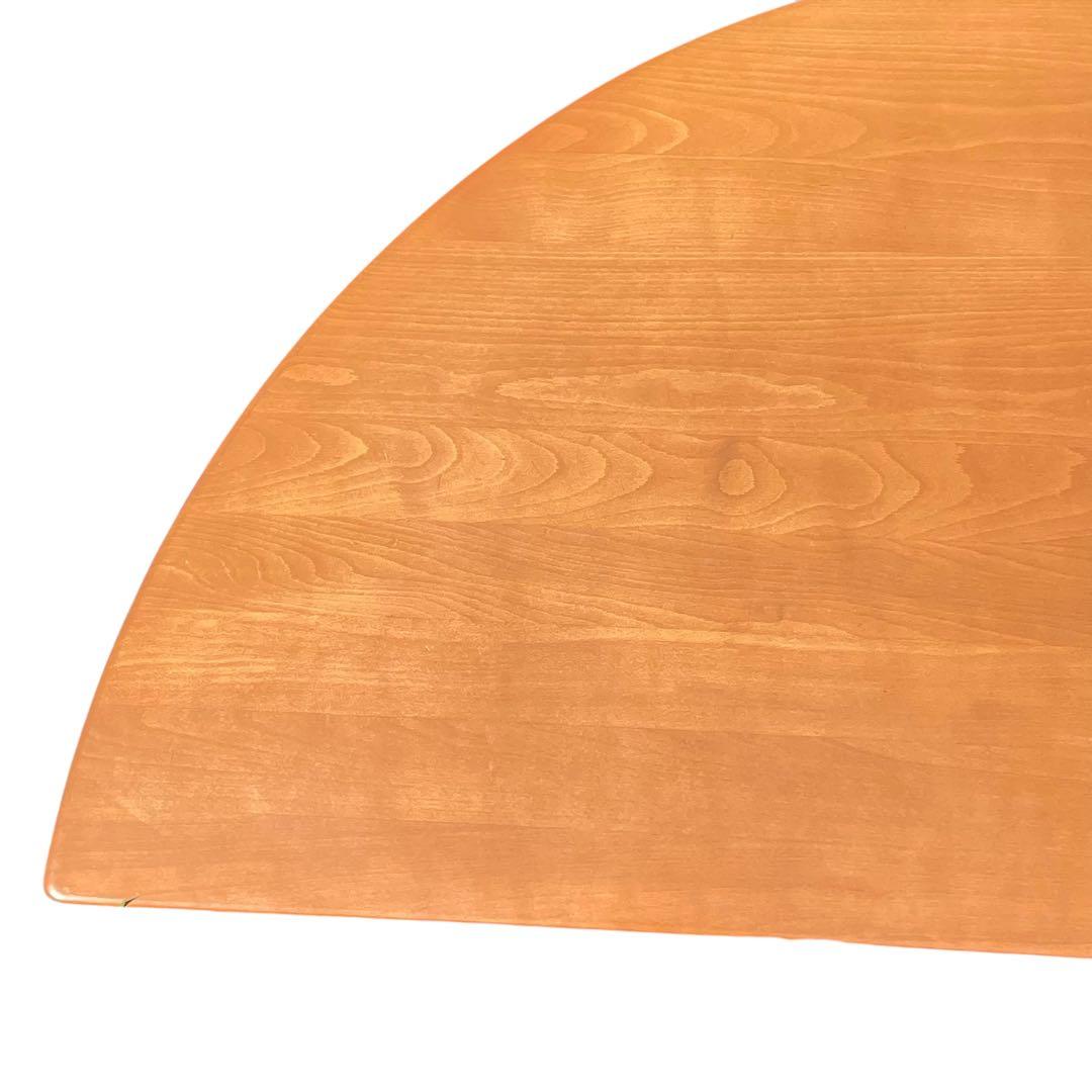 HR589 【希少デザイン】Karimoku ダイニングテーブル やや半円 - メルカリ