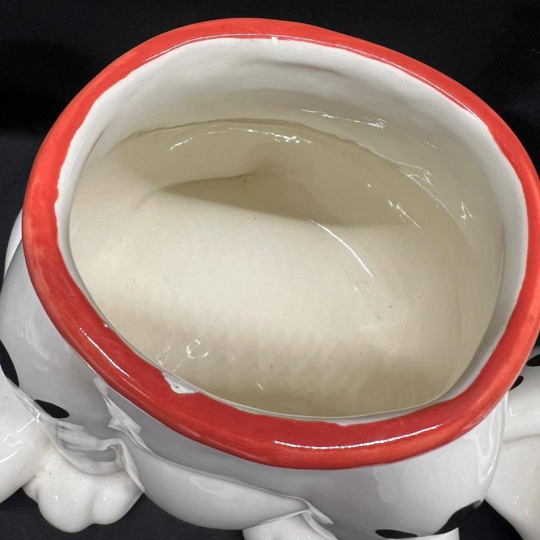 〇※前Dc1009 キャンディポット 犬 イヌ 陶器製