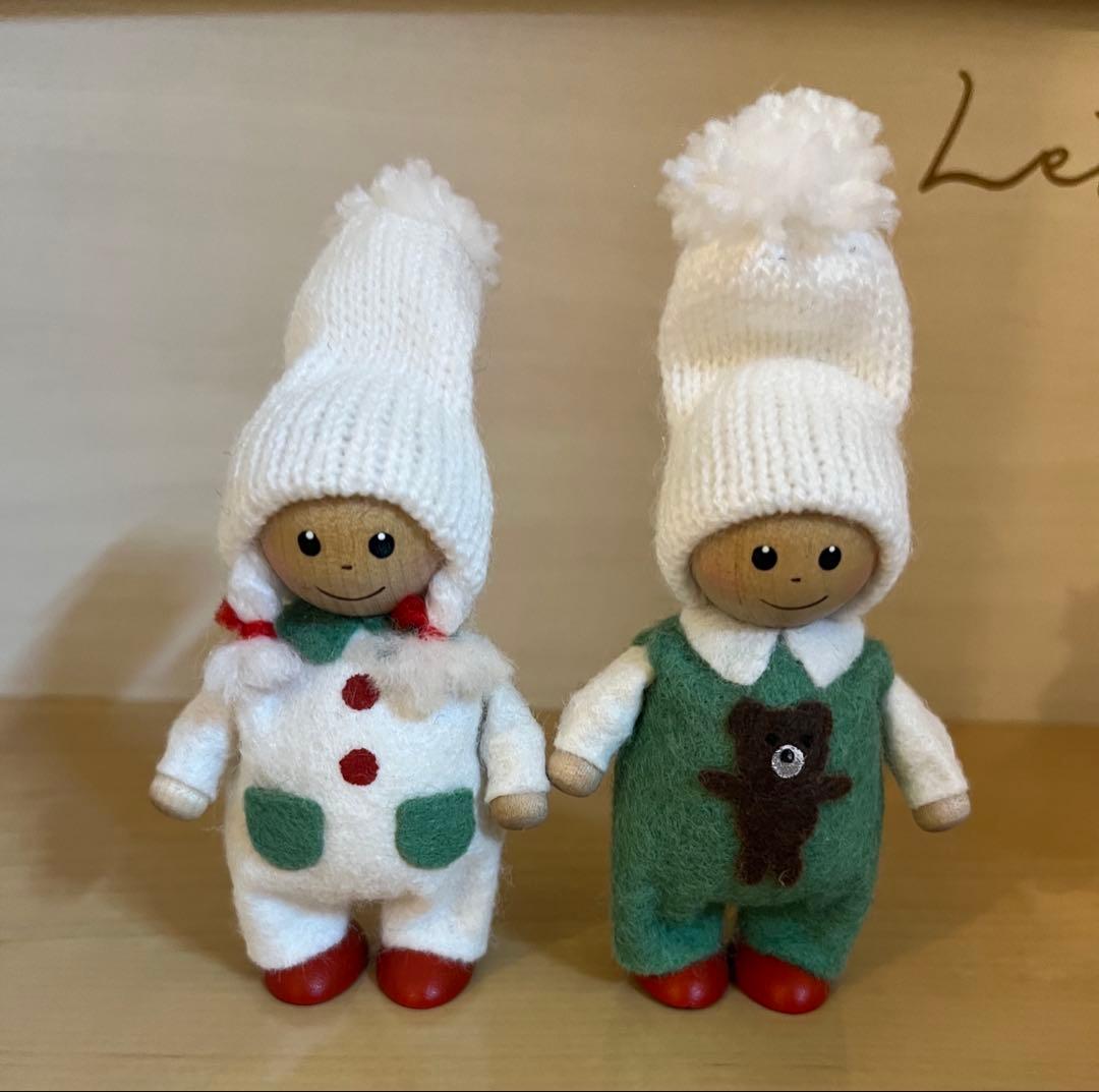 ノルディカニッセ　ロンパースの男の子、女の子　2体セット