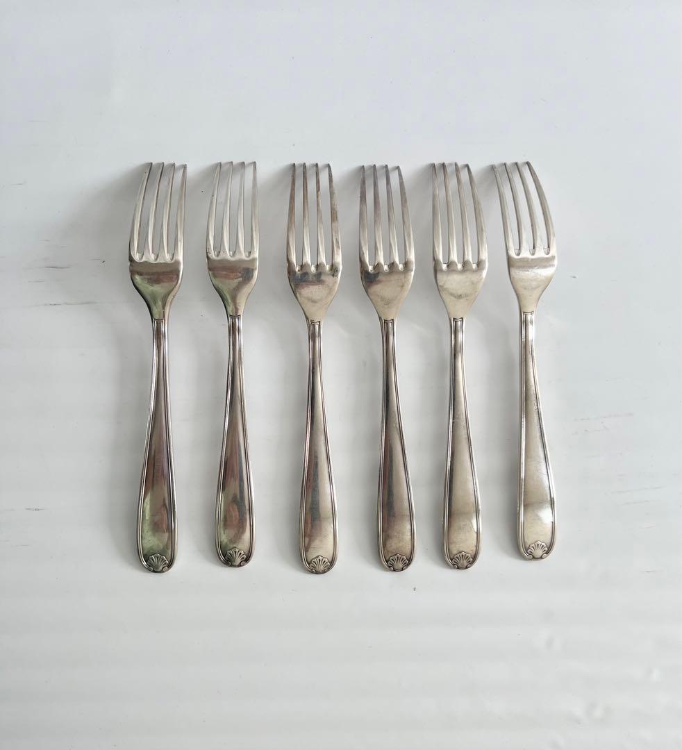 クリスとフル フォーク 6本セット フランス 輸入品 20.5㎝