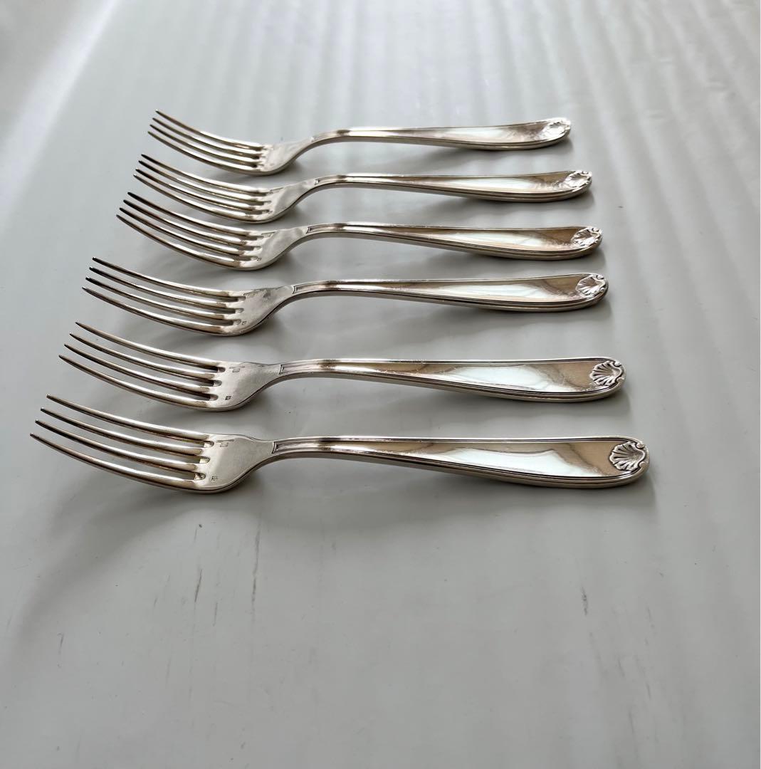 クリスとフル フォーク 6本セット フランス 輸入品 20.5㎝