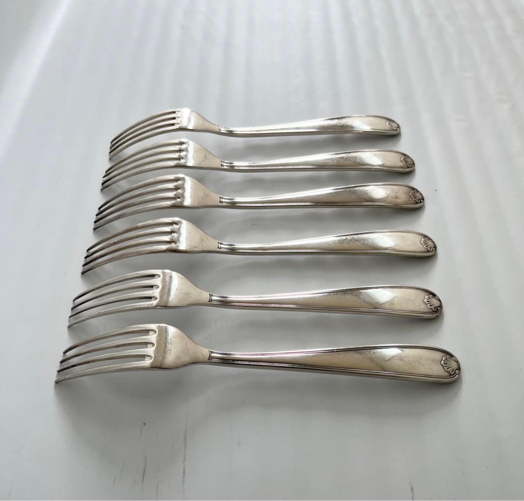 クリスとフル フォーク 6本セット フランス 輸入品 20.5㎝