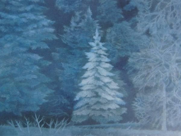 東山魁夷、【聖夜】、希少な額装用画集より、新品額装付、状態良好