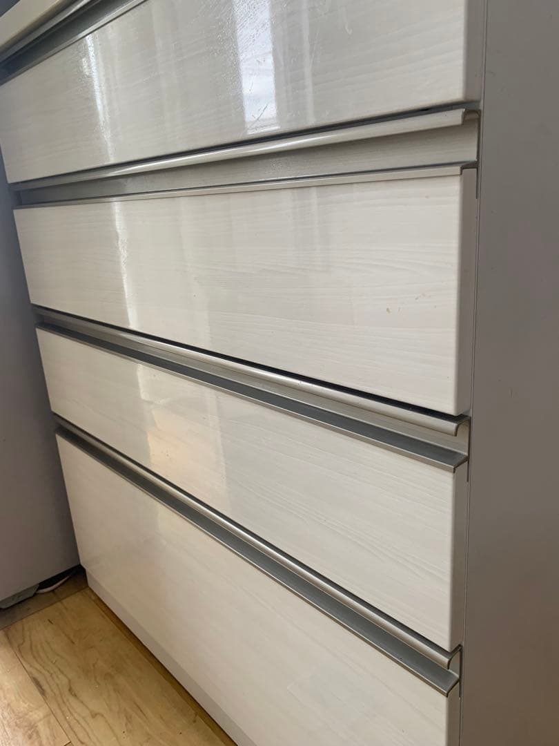 大幅値下げ★美品★ニトリ　リガーレ H50-80C WH)幅ホワイト4段食器棚