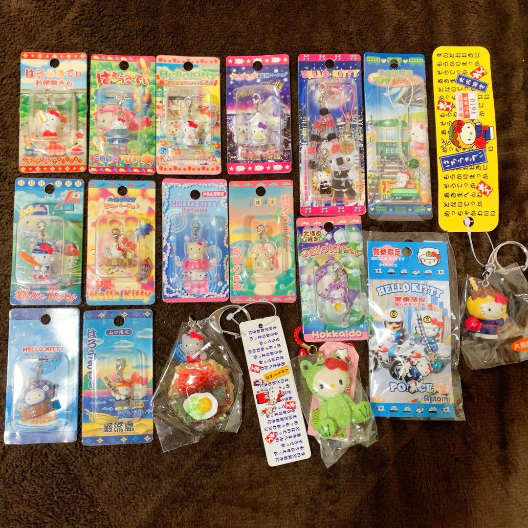 ご当地キティ 68個 根付 ファスナーマスコット パンク/新宿ver.キティ