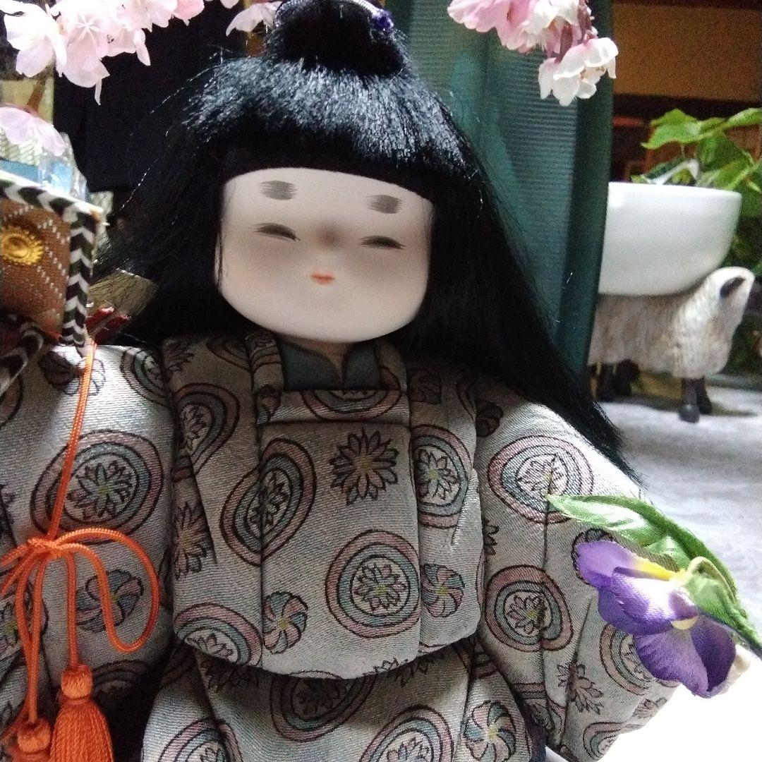 展示品★五月人形★木目込み人形★古布★京都★くろちくKUROTIKU