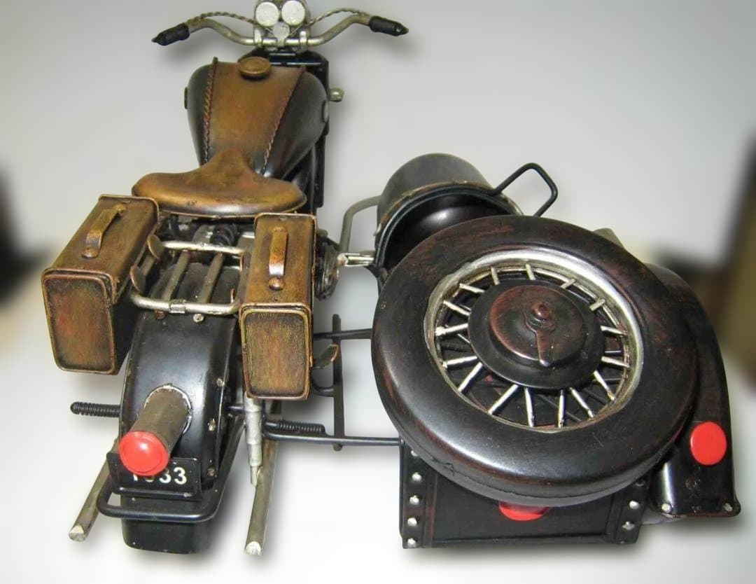 1/6 BMW バイク　サイドカー　黒　クールガールやバービーを乗せれます。