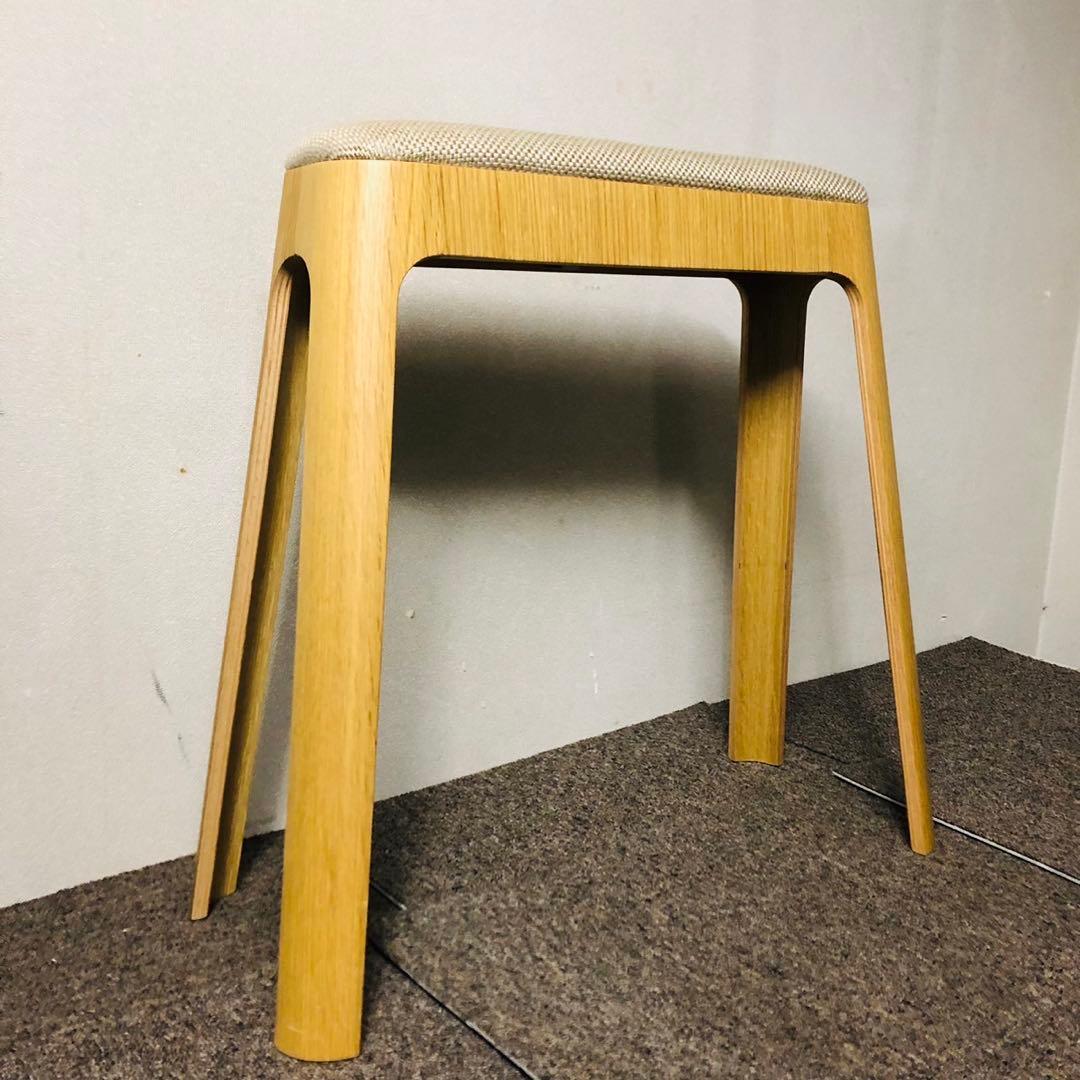 F12美品✨ toyomoku ライトスツールキャメル 木目チェア インテリア