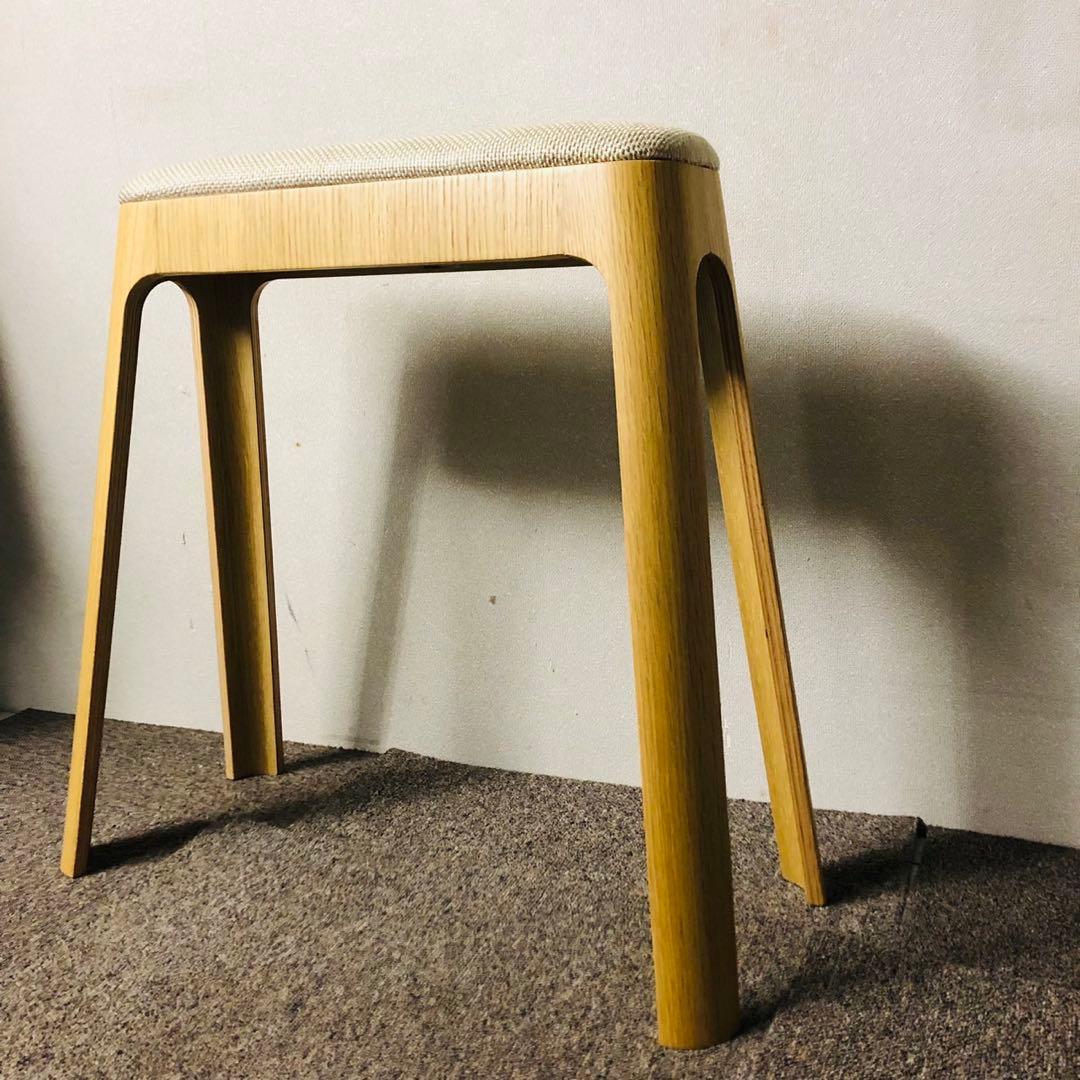 F12美品✨ toyomoku ライトスツールキャメル 木目チェア インテリア