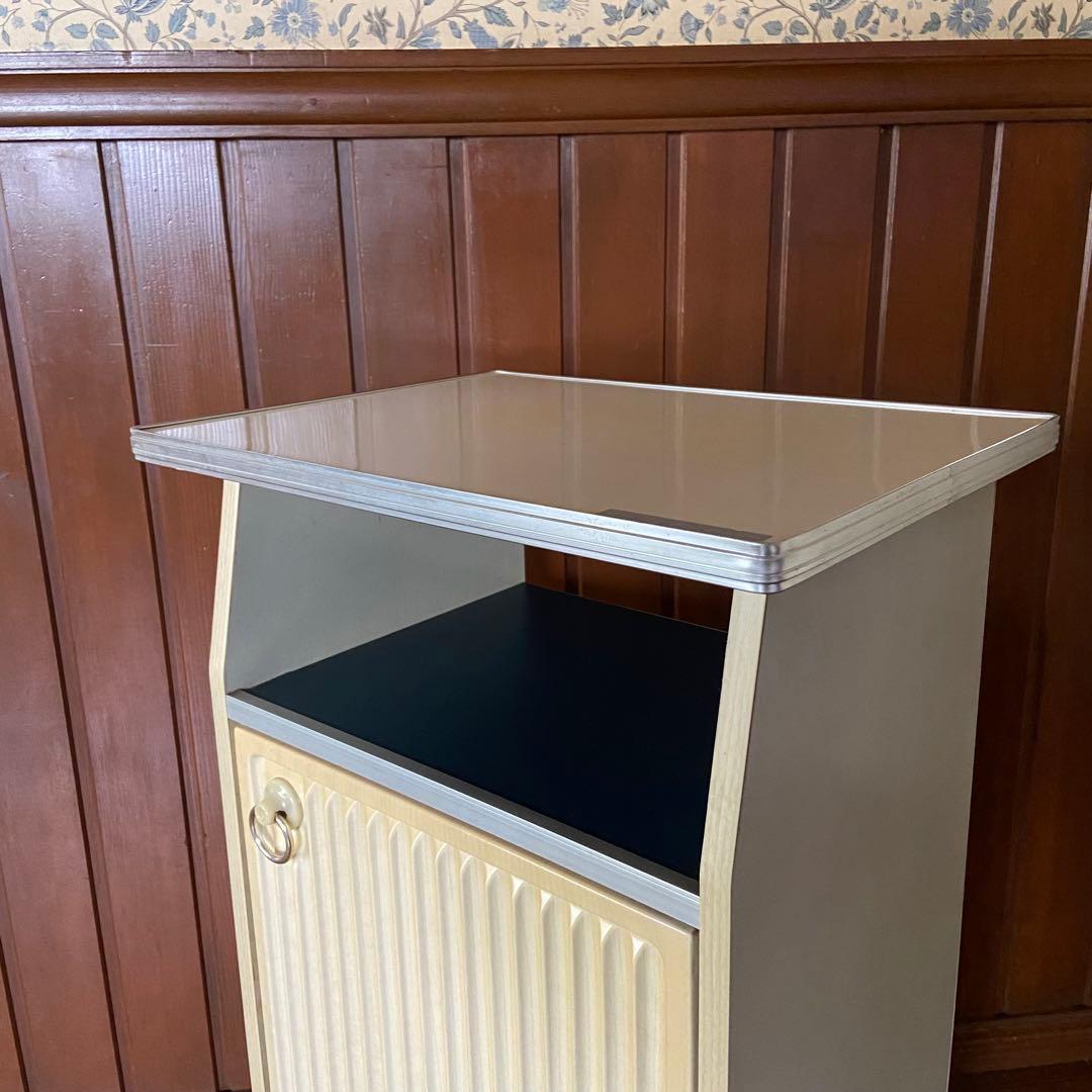 昭和レトロ　電話台　収納棚　サイドラック　チェスト