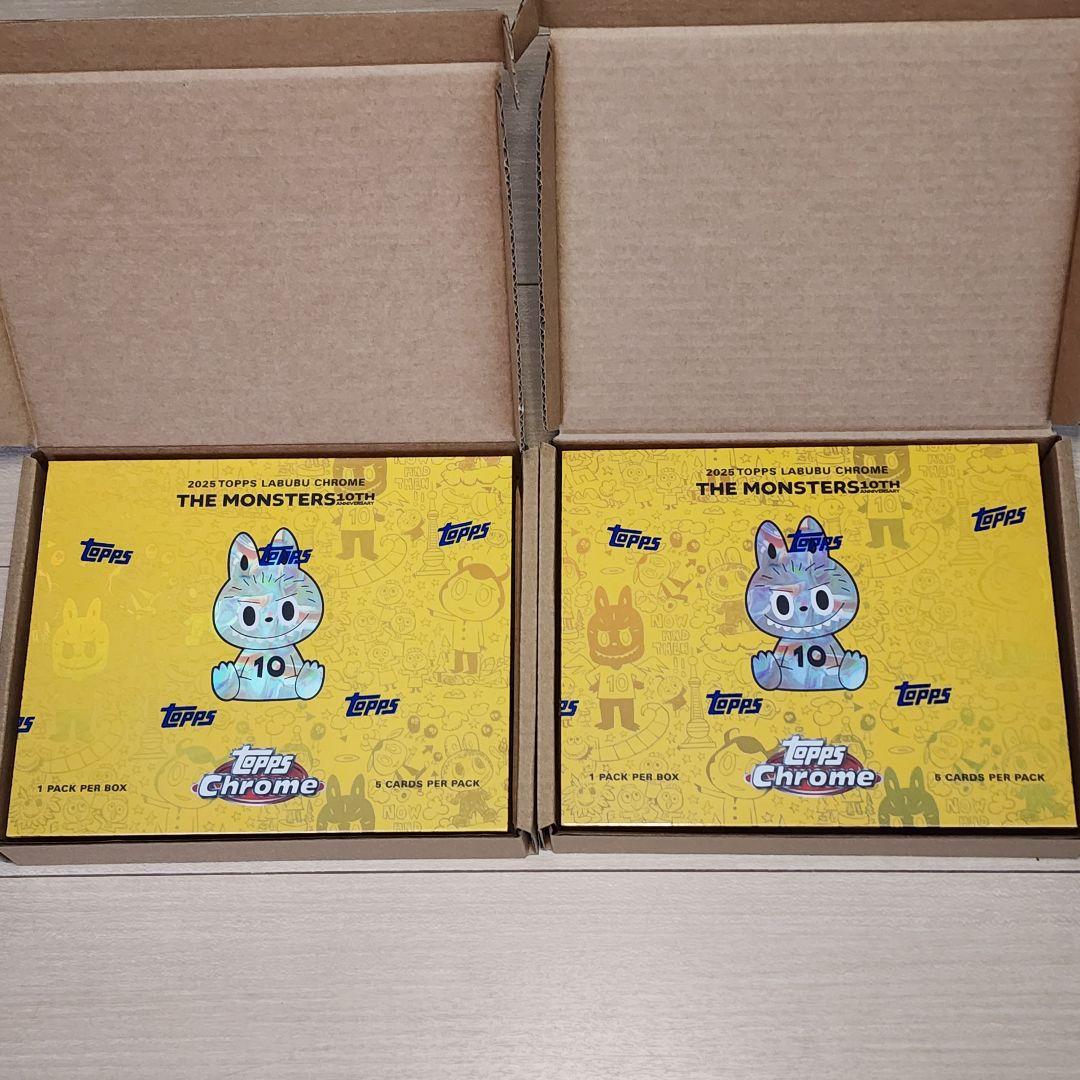 【2点セット】新品・未開封 Topps Chrome Labubu ラブブ