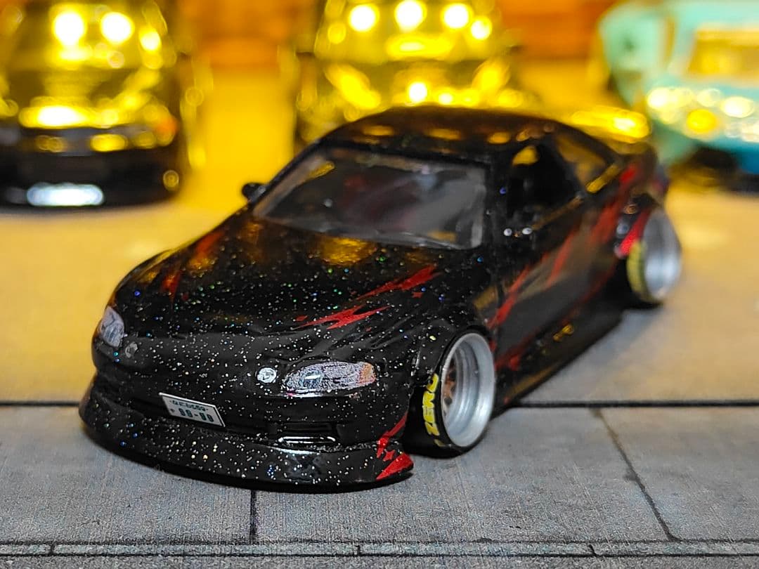 ホットウィールカスタム トヨタ ソアラ ドリ車 フルエアロ 深リム☆トミカ改造☆ トミカ改造 30ソアラ 完成^^; VIPカーをイメージして製作してみました