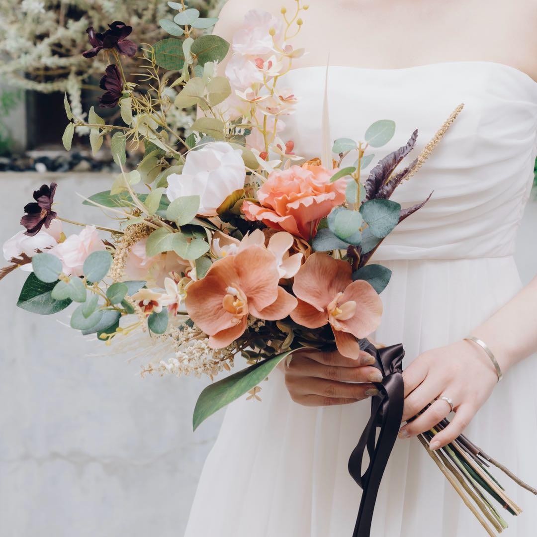 【値下げ中】ウェディングブーケ　ブートニア