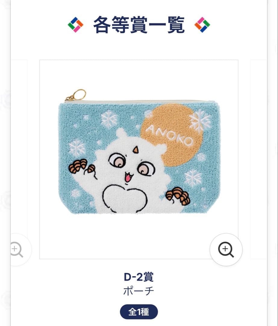 エニマイくじ ちいかわ 2025 1ロット