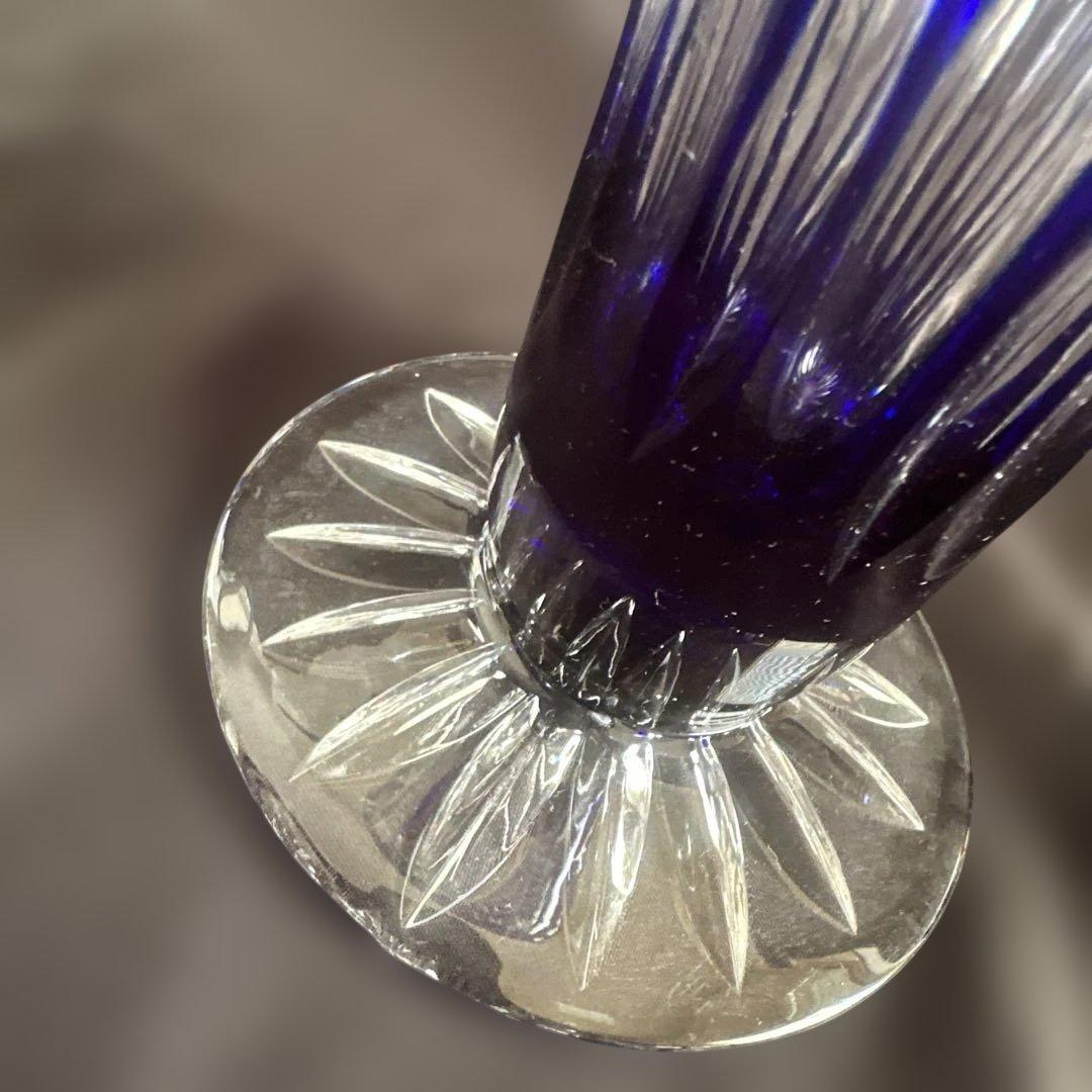 DQESDEN KRISTALL ドイツ製 切子 花瓶 フラワーベース 未使用 - メルカリ