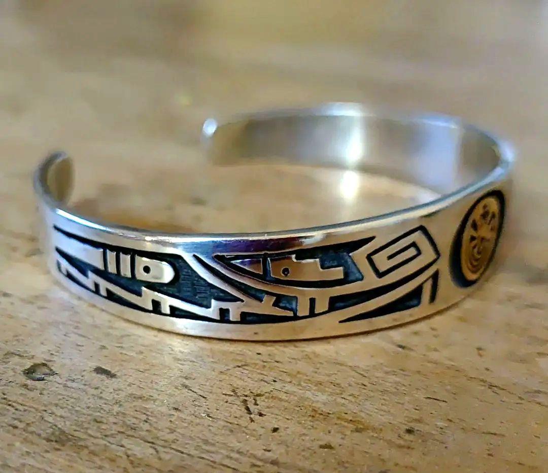 インディアンジュエリー　ホピ族　バングル　ジェイソンタカラ