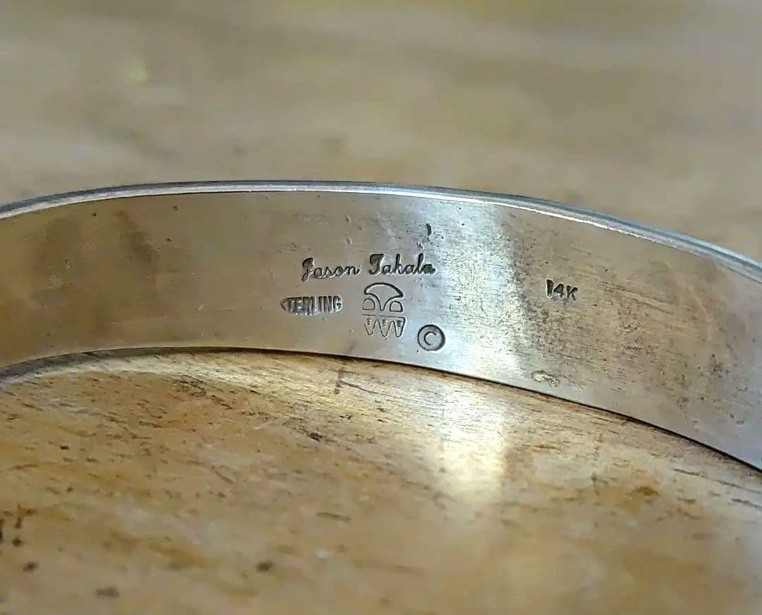 インディアンジュエリー　ホピ族　バングル　ジェイソンタカラ