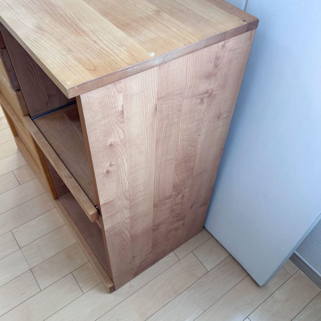 モモナチュラル　VIBO ヴィボ カップボード　キッチンカウンター　レンジ台