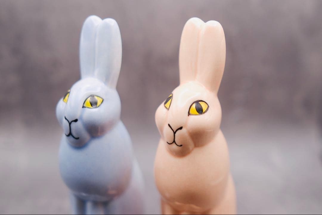 ✨希少✨新品未使用✨ISETAN限定カラー リサラーソン 野うさぎペア 完売品