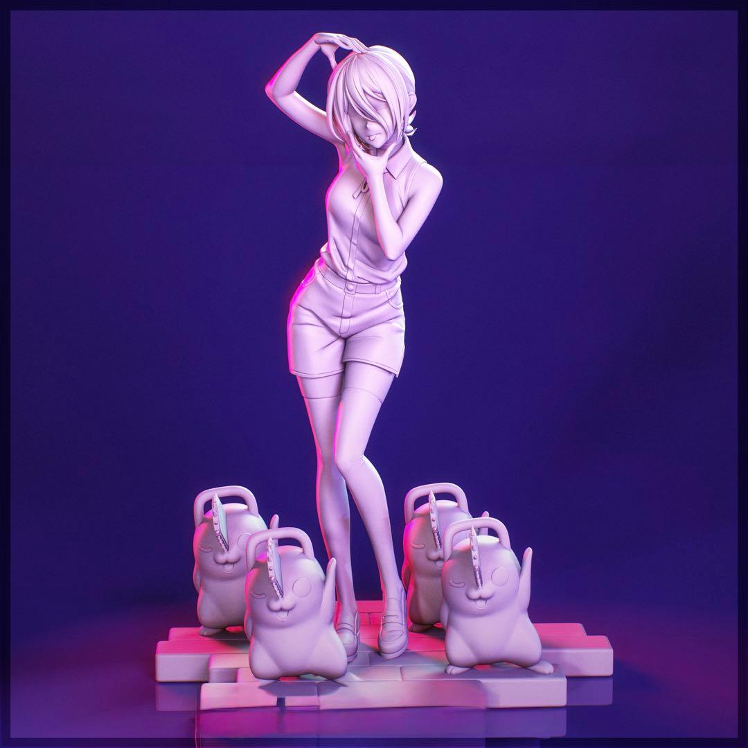 レゼ ガレージキット ガレキ 未塗装未組立 1／7スケール チェーンソー