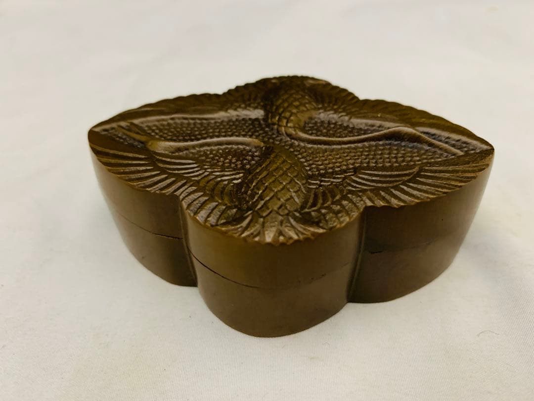 大西清右衛門美術館 唐銅向鶴香合 茶道具 共箱 - メルカリ