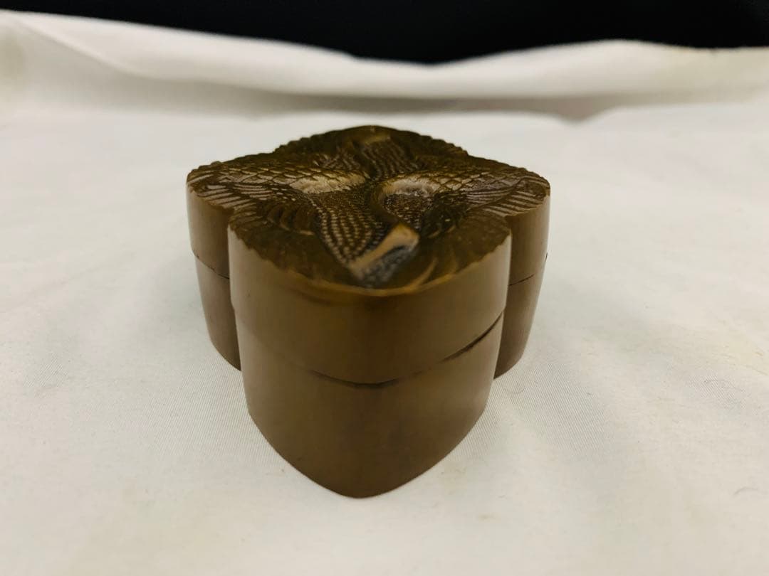 大西清右衛門美術館 唐銅向鶴香合 茶道具 共箱 - メルカリ