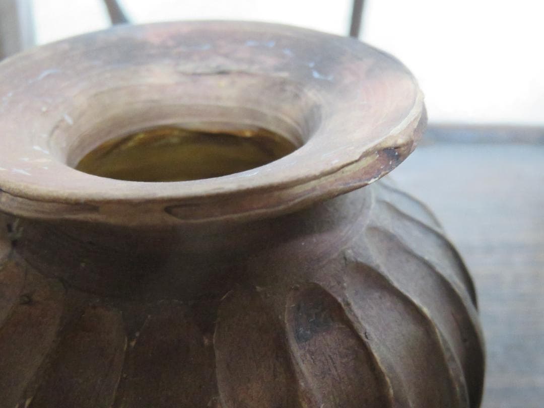 377 灰陶鎬文瓶 花瓶 イラン テッペハサンル 黒釉篠木文壺 琴書