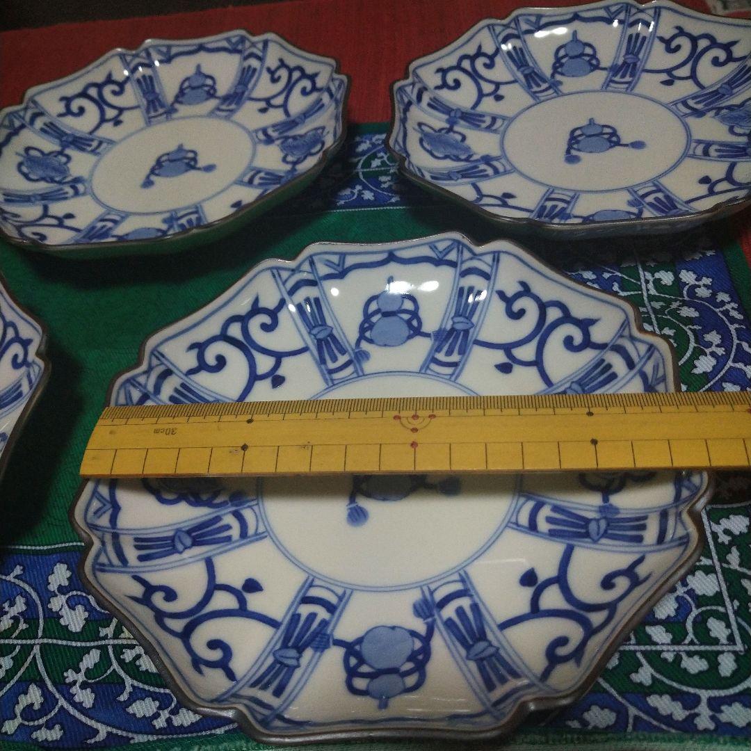kurifu8008様専用 九谷焼 中皿 5枚セット 染付 6寸 ひょうたん - メルカリ