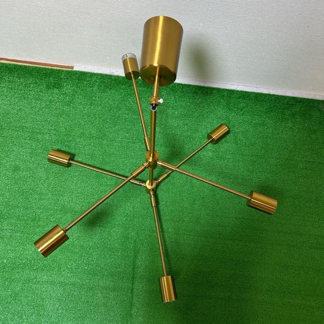 フランフラン ゴールド シーリングライト 6灯 モダン LT-3523