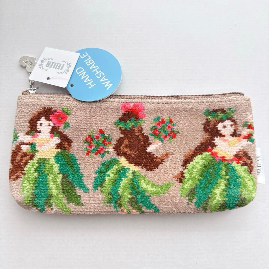 新品未使用 】FEILER フェイラー マナマナ フラガール ポーチ - メルカリ