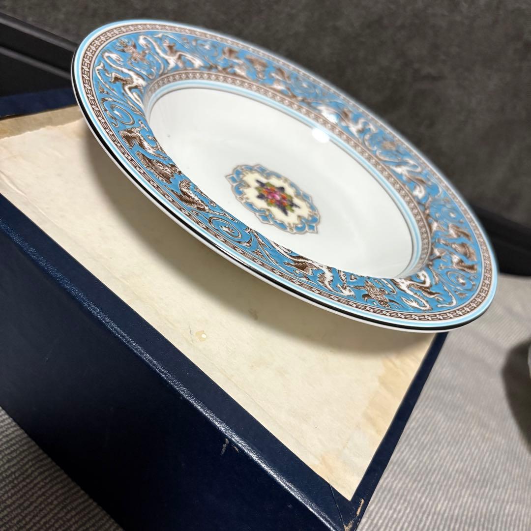 新品　ウェッジウッド　フロレンティーンターコイズ サラダボール6枚セット「20㎝