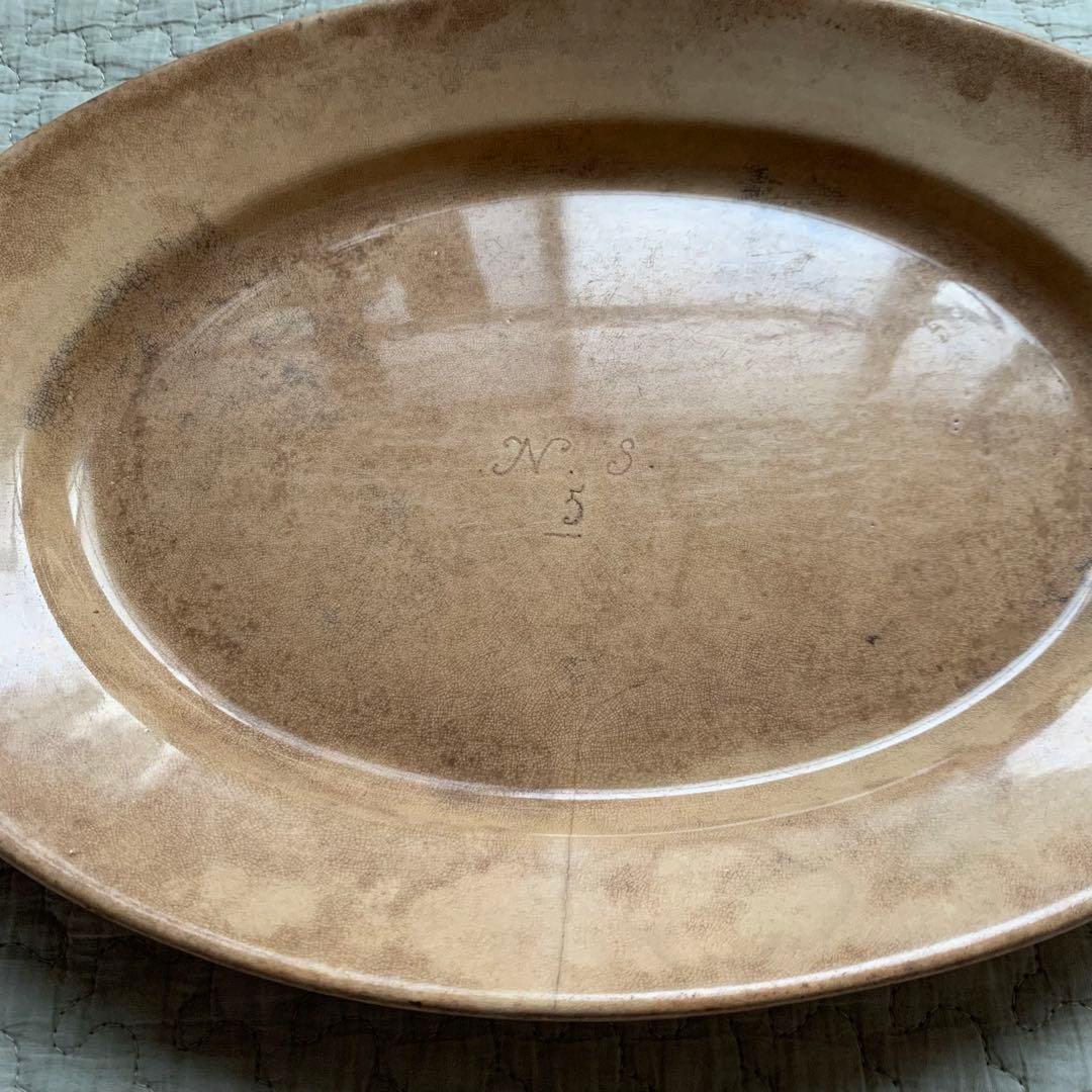 フランスアンティーク　楕円皿