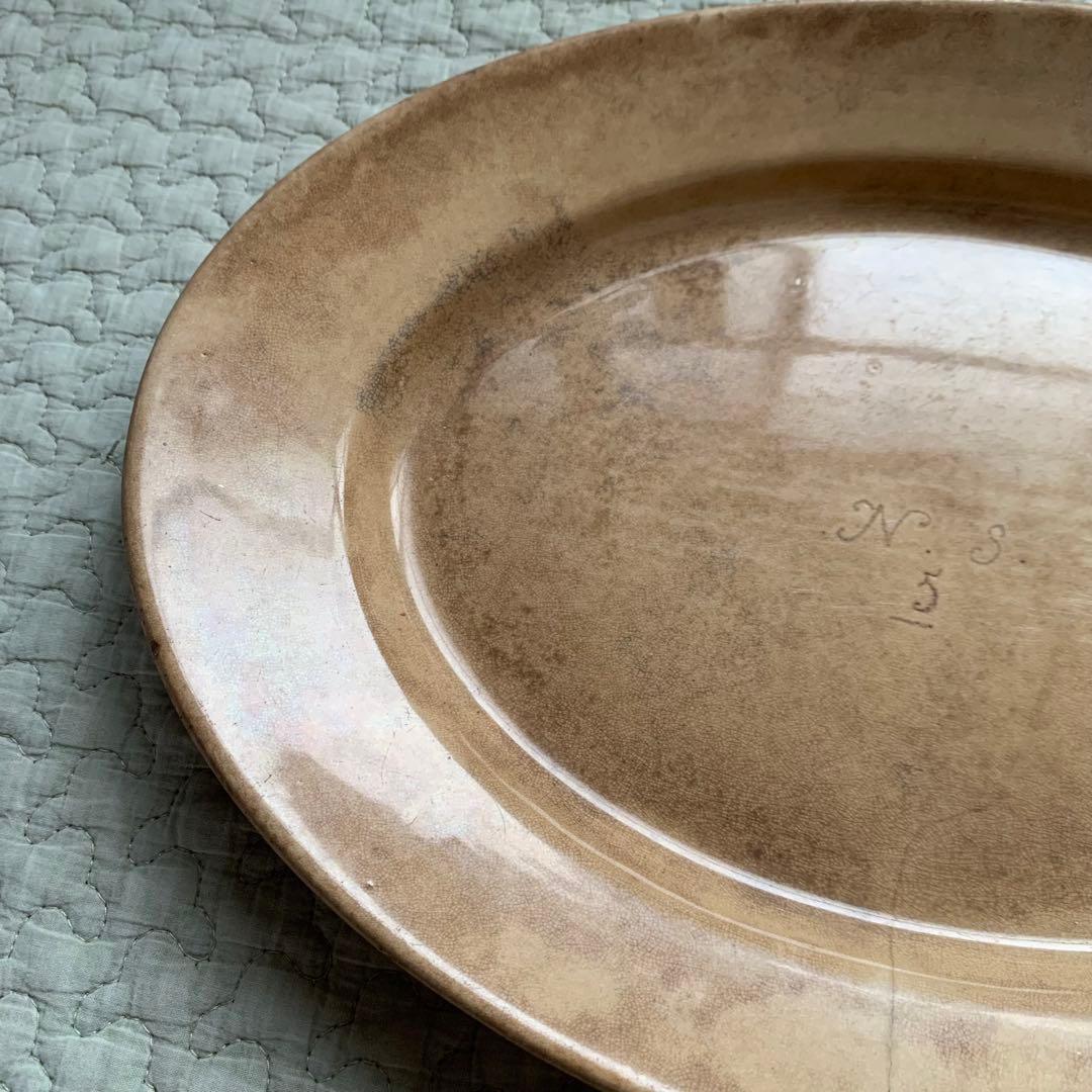 フランスアンティーク　楕円皿