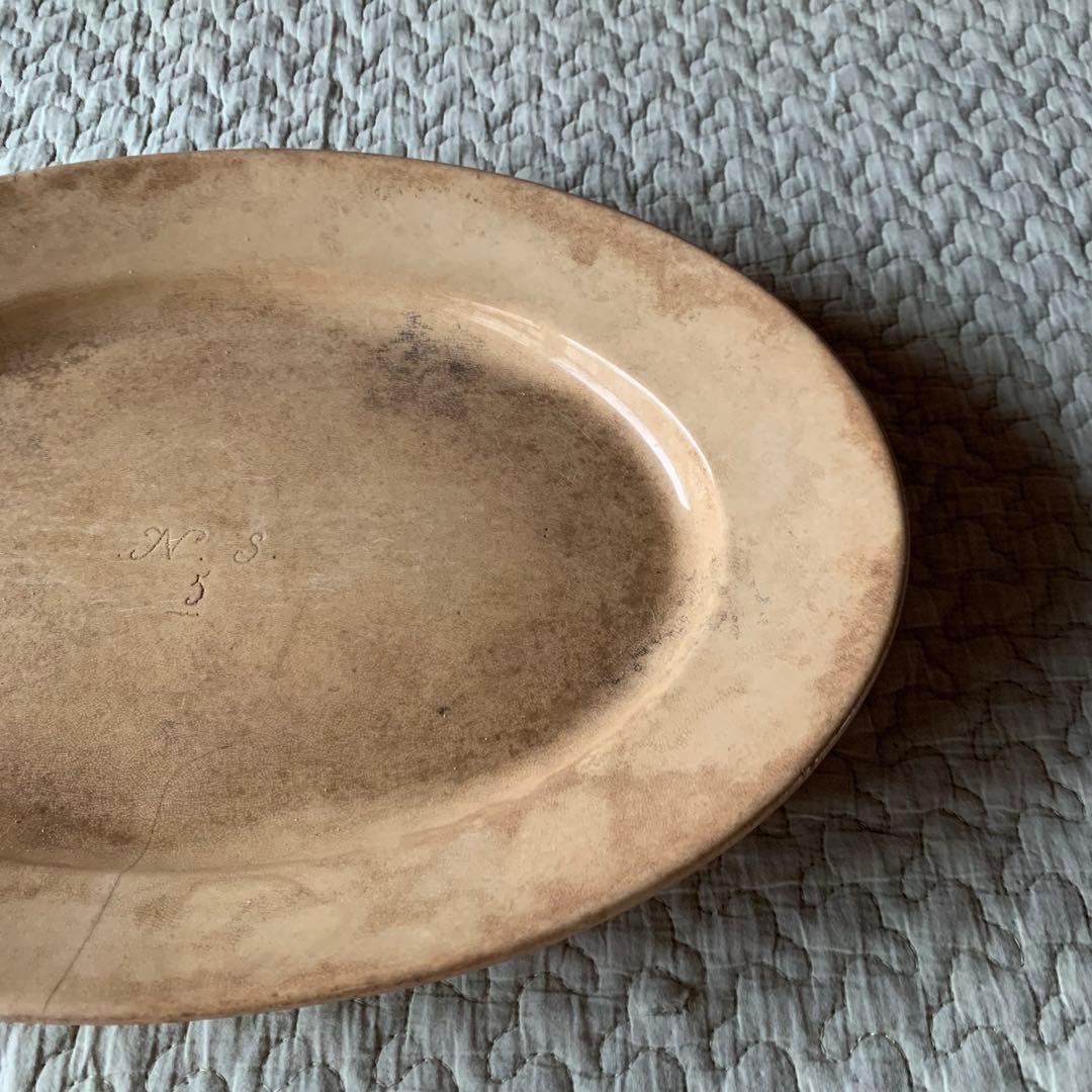 フランスアンティーク　楕円皿