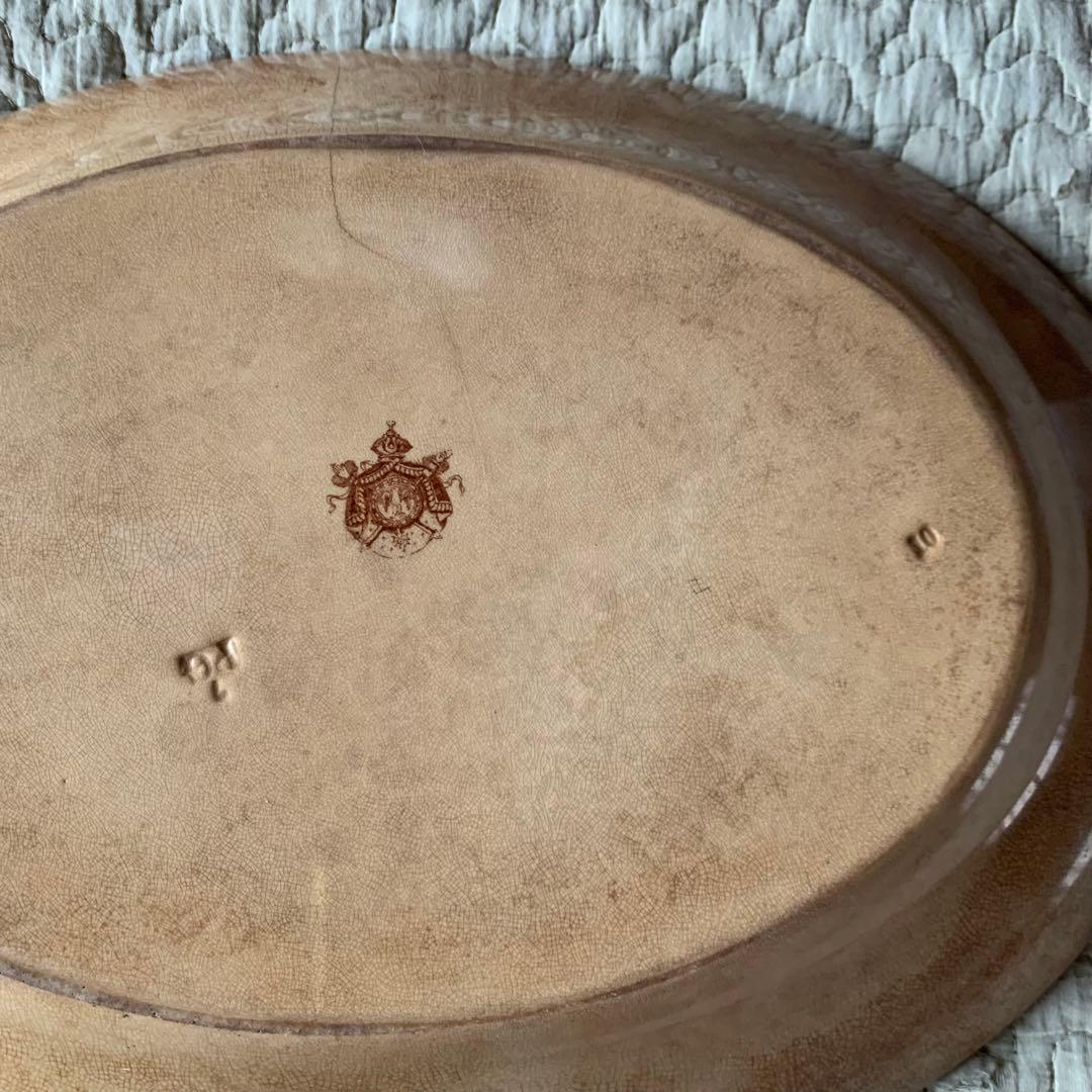 フランスアンティーク　楕円皿