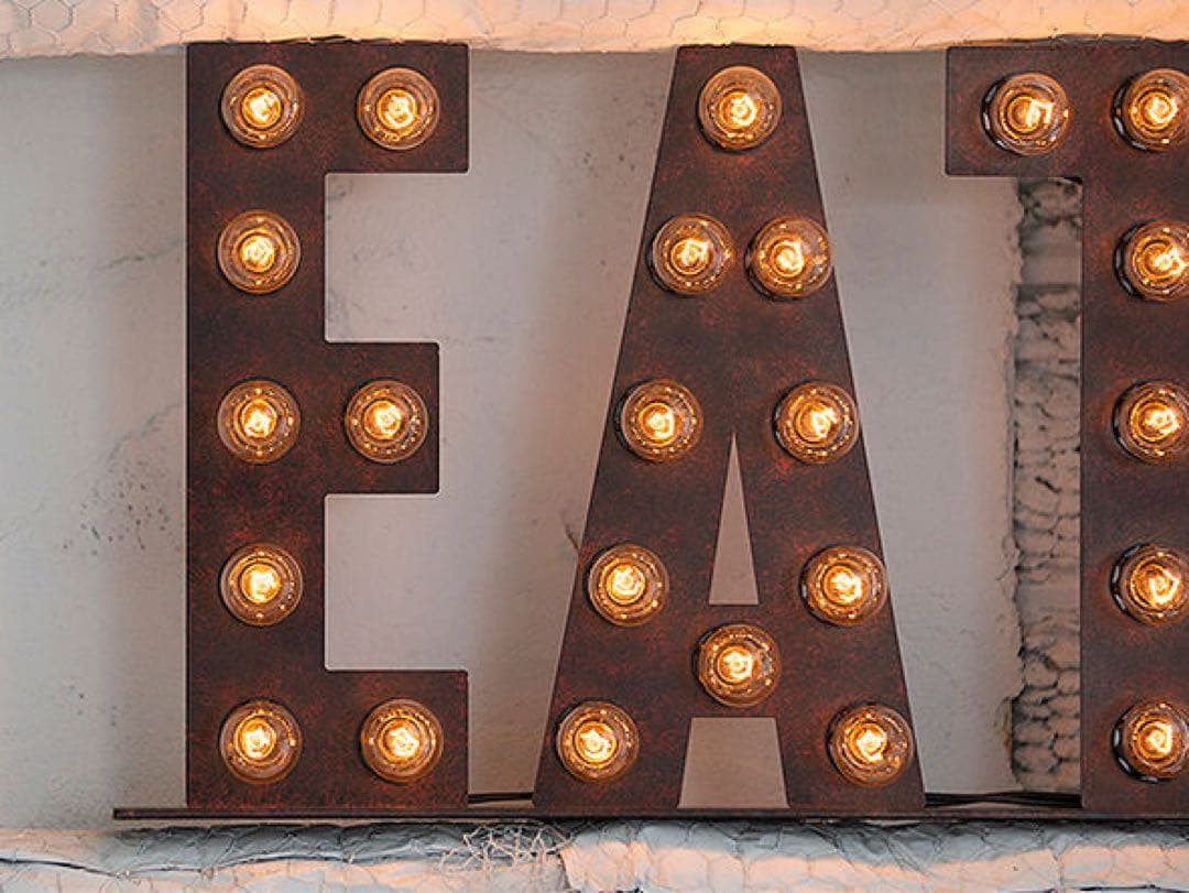 ART WORK STUDIO カフェライト　EAT照明(12月末処分予定)