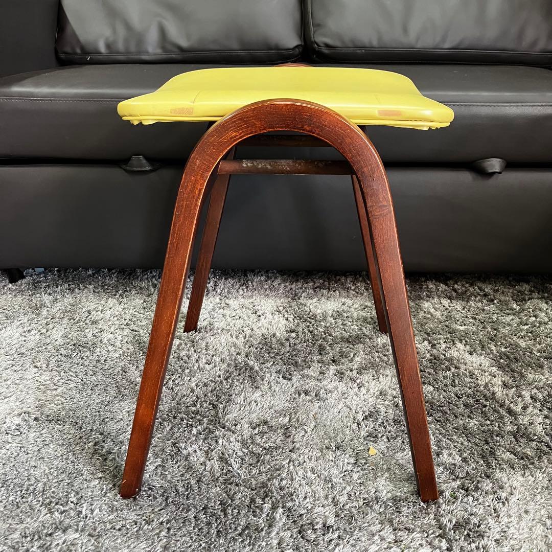 秋田木工　剣持勇 デザイン　スタッキング　スツール②