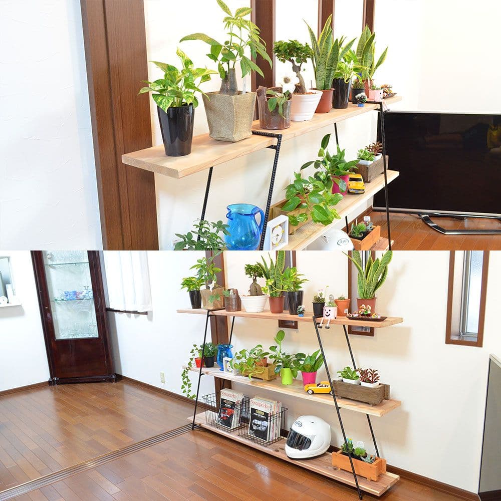 13㎜鉄筋アイアンシェルフ　陳列棚　店舗什器 棚　店舗用品　ディスプレイ　商品棚