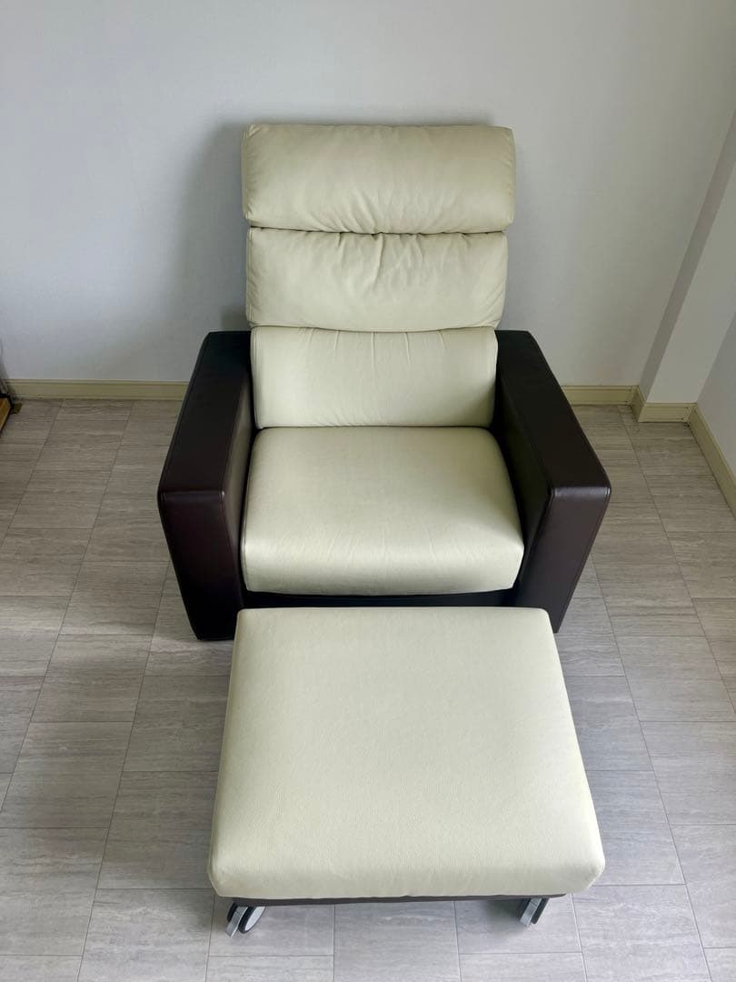 【値下げ】MARUICHI リクライニングソファ　オットマン付