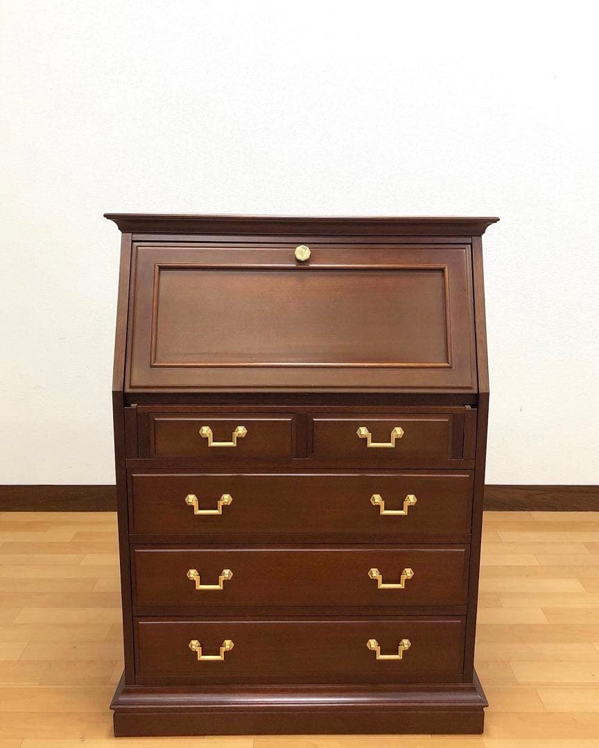 マルニ木工 地中海シリーズ ライティングビューロー デスク チェスト 机