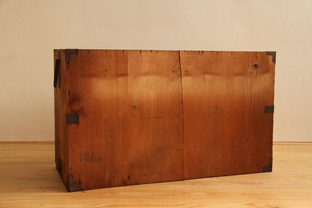 棚　引き戸　木製　収納棚　高さ54㎝　アンティーク　レトロ　古家具